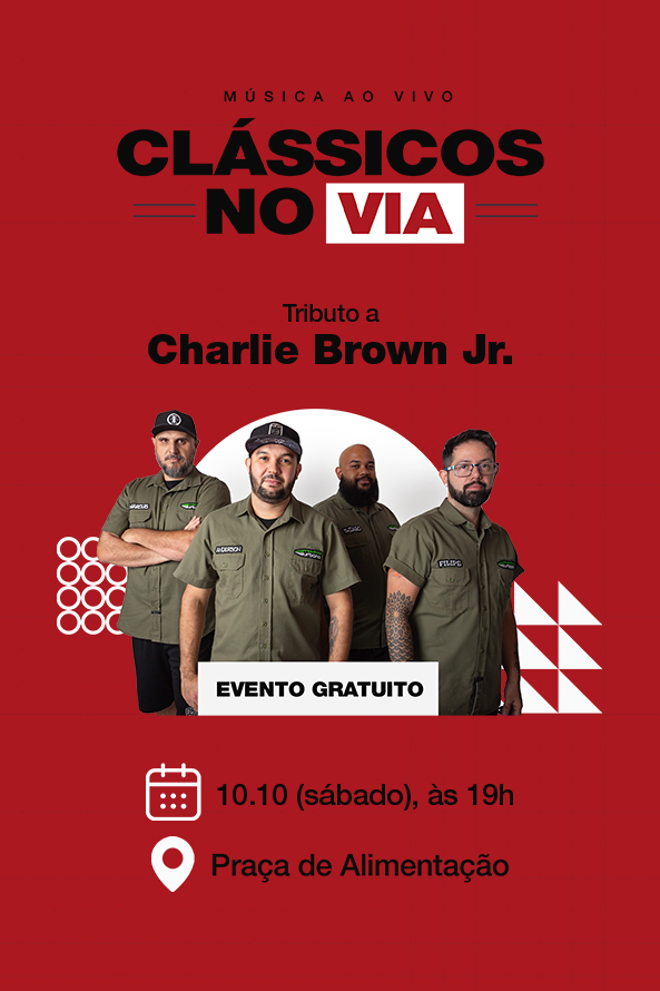 Clássicos no Via traz tributo ao CBJr no ViaShopping Barreiro